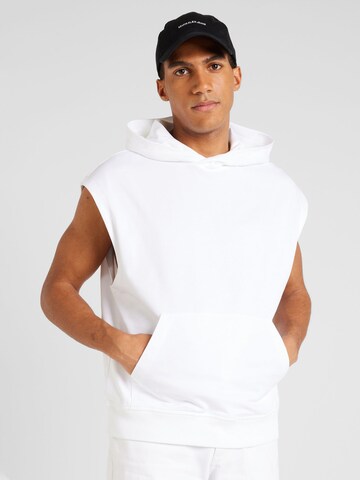 Felpa di Calvin Klein Jeans in bianco: frontale