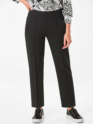 Goldner Regular Trousers in Black: front