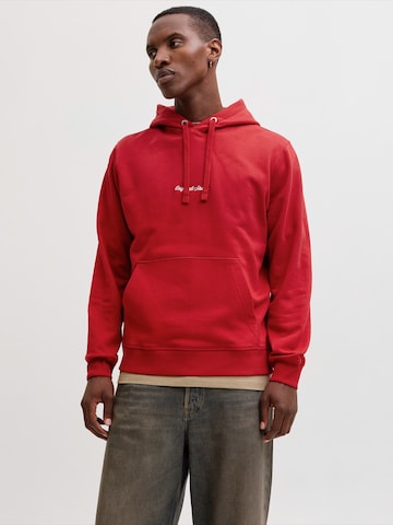 JACK & JONES Sweatshirt 'JORNorrebro' i rød: forside