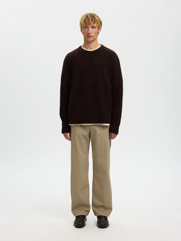SELECTED - Jersey en marrón
