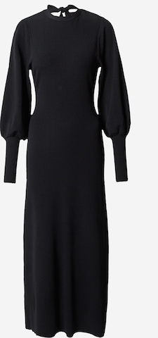 Gestuz فستان مُحاك 'Mona' بلون أسود: الأمام