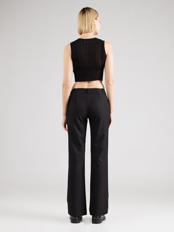 Monki Flared Hose in Schwarz