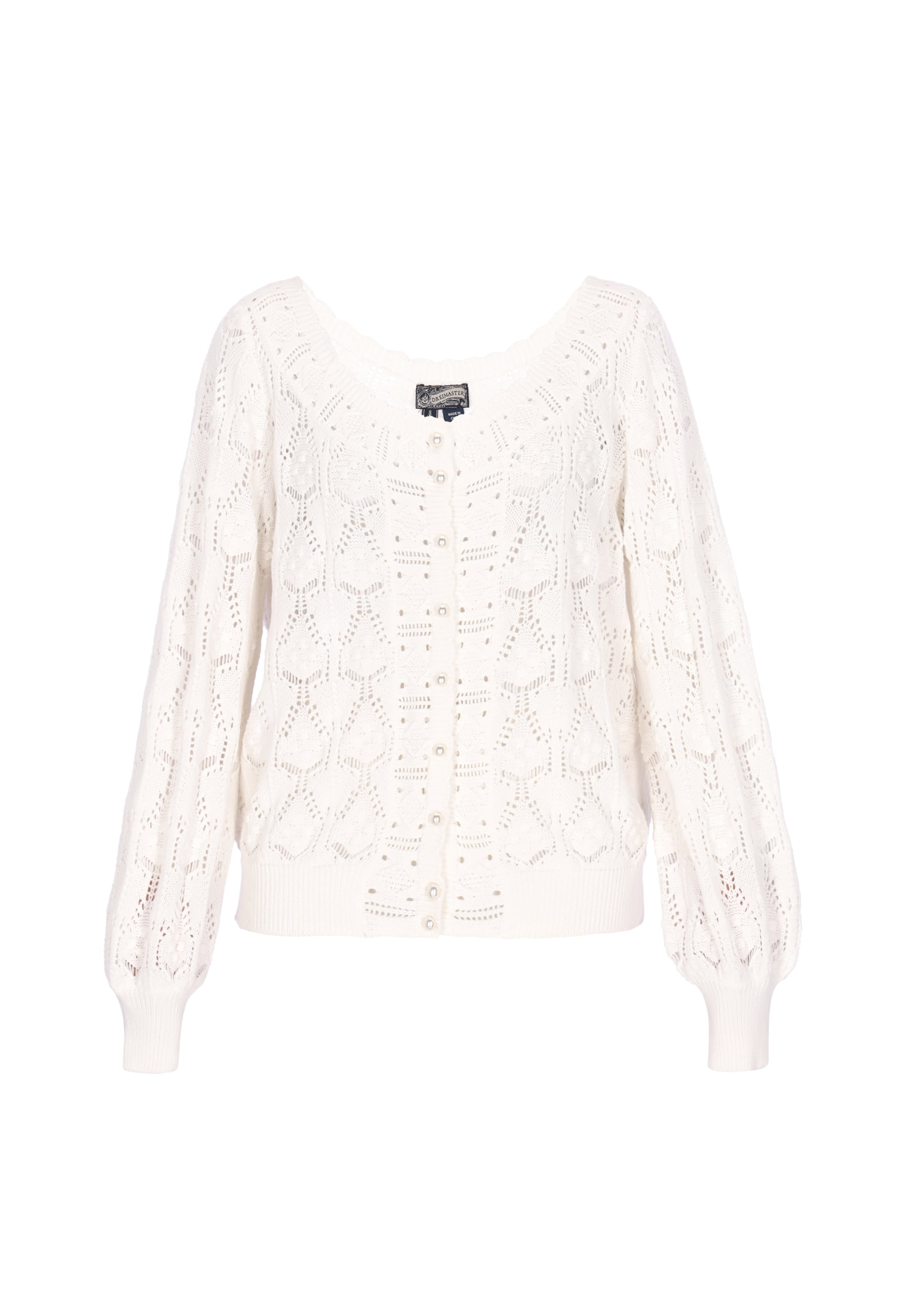 DreiMaster Vintage - Cárdigan en blanco: frente