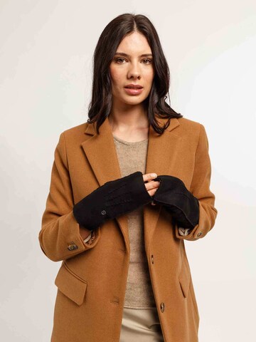 LOEVENICH Handstulpen in Schwarz: Vorderseite