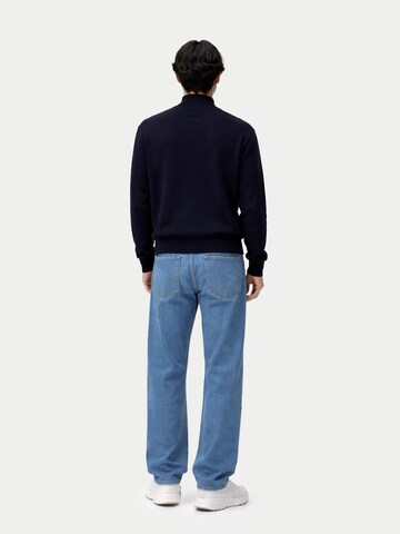 GOBI Cashmere Pullover 'Men's Timeless Mock Neck Cashmere Sweater'‌‌‌‌‌‌‌‌‌‌ in Blau