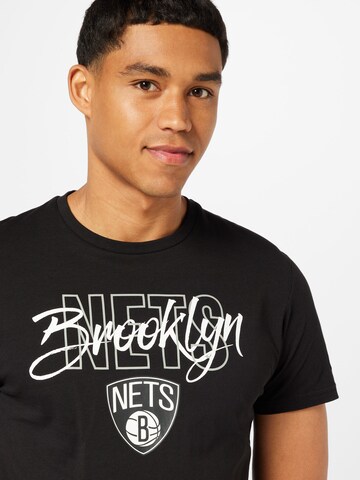 NEW ERA T-Shirt 'Script' in Schwarz