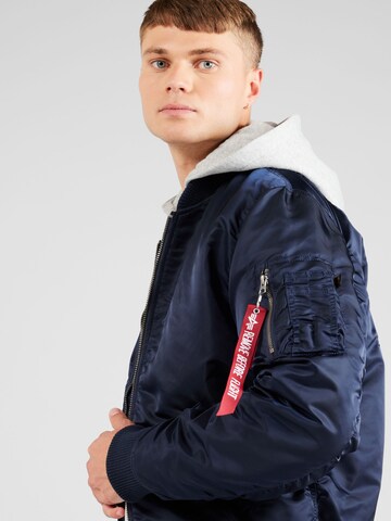 ALPHA INDUSTRIES Between-Season Jacket 'MA-1 ZH' in Blue