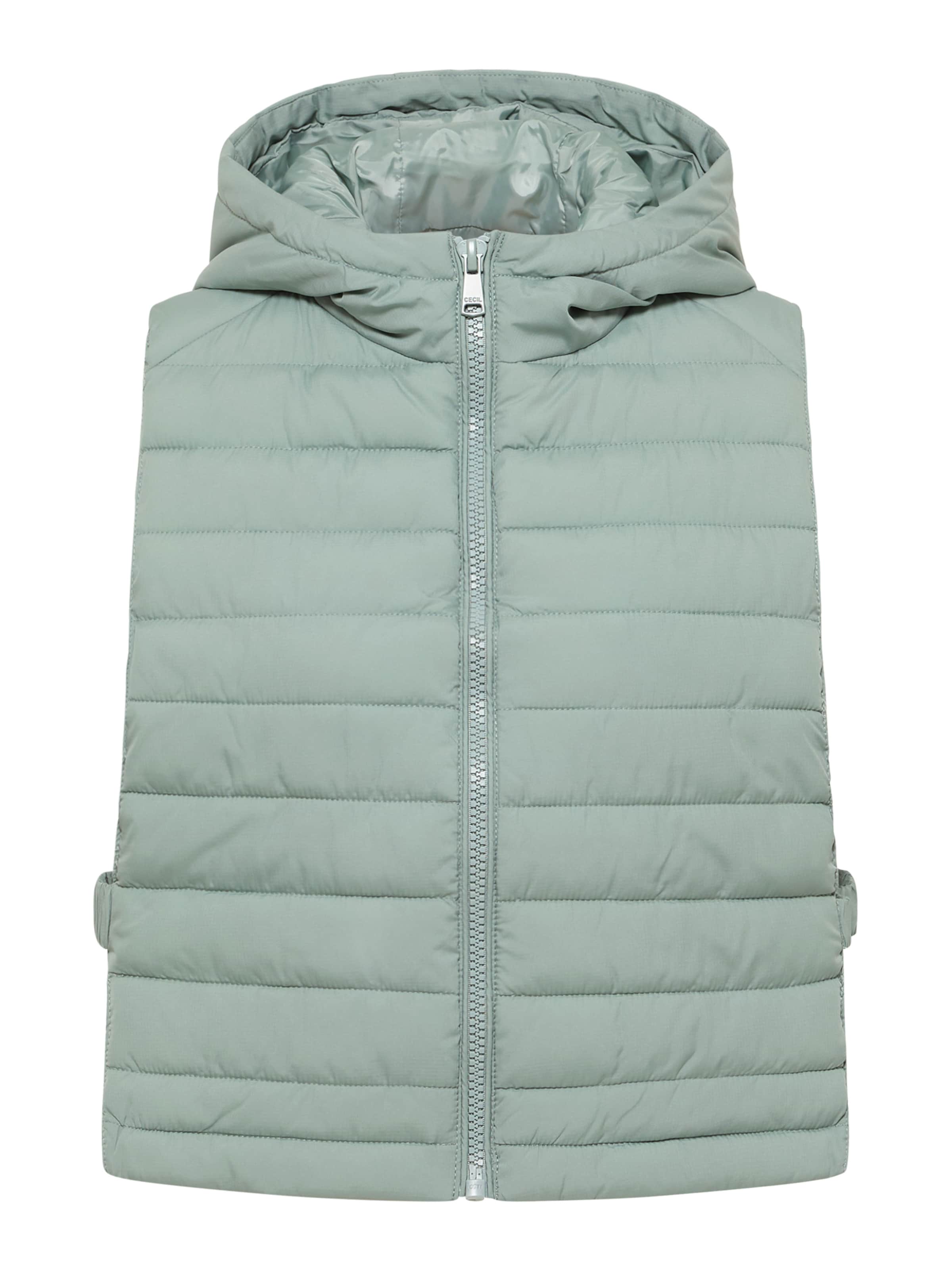 CECIL Vest in Green: front