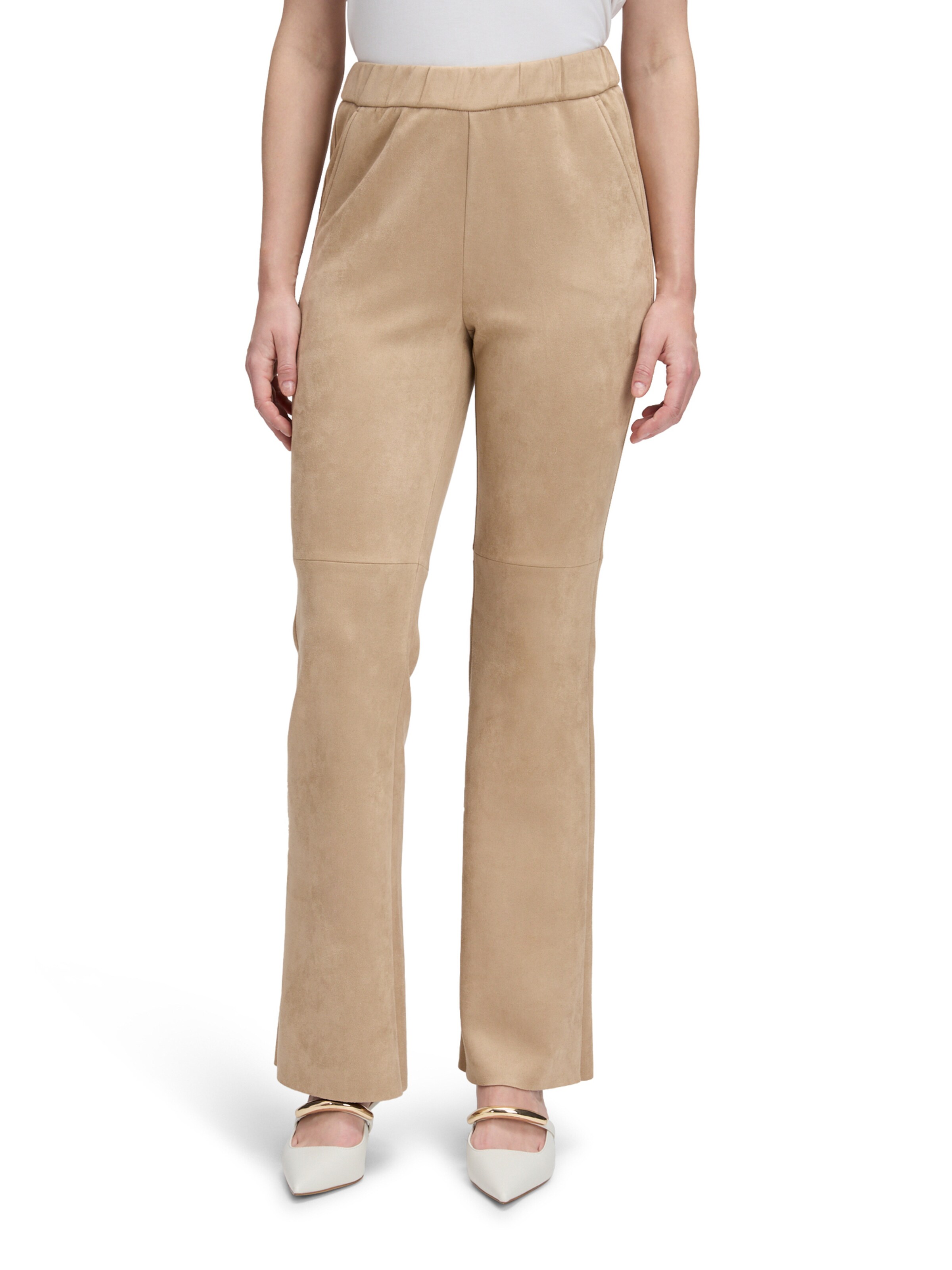 Betty Barclay Slimfit Broek in Beige: voorkant