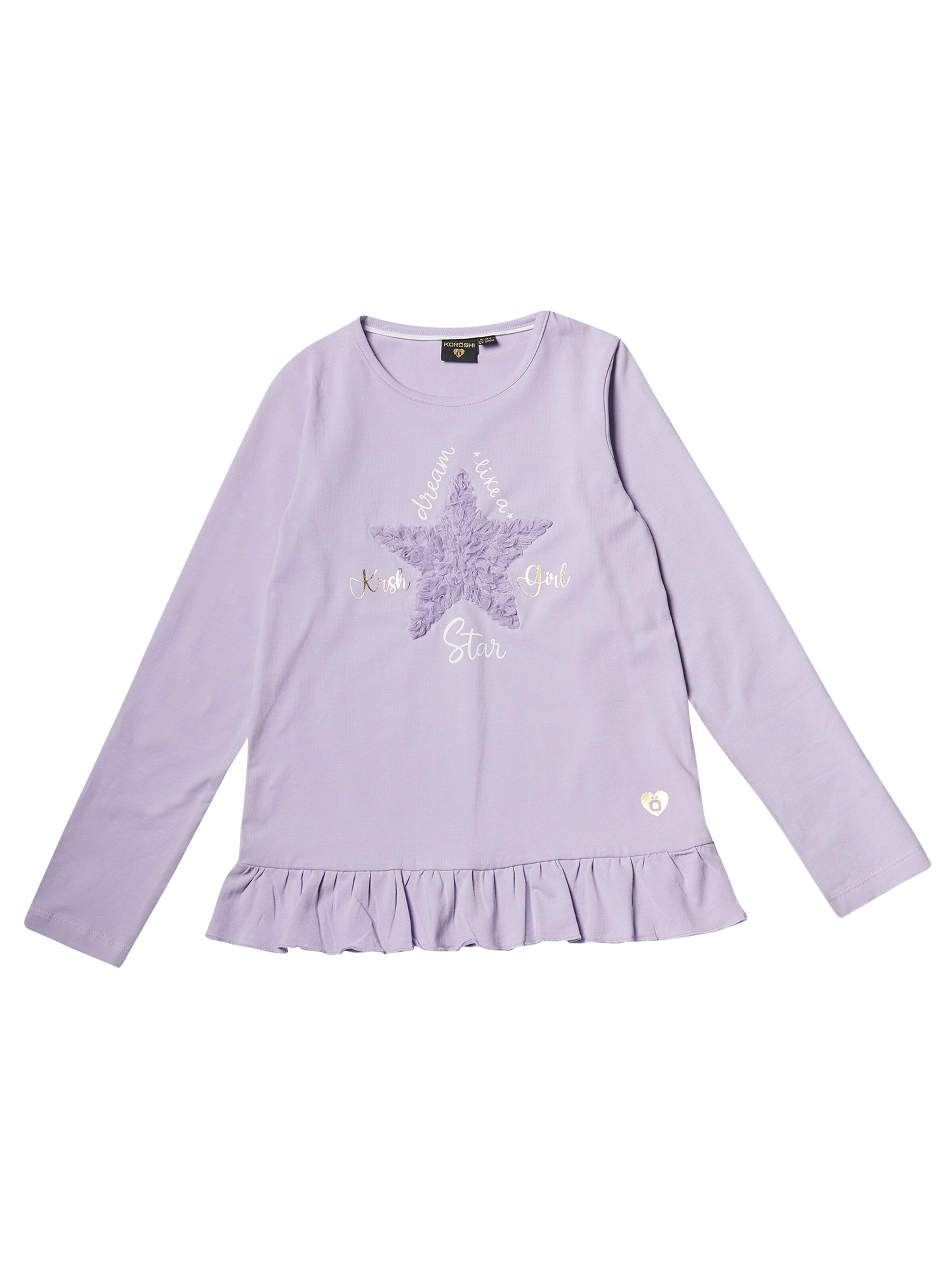 KOROSHI Tričko - Fialová: predná strana