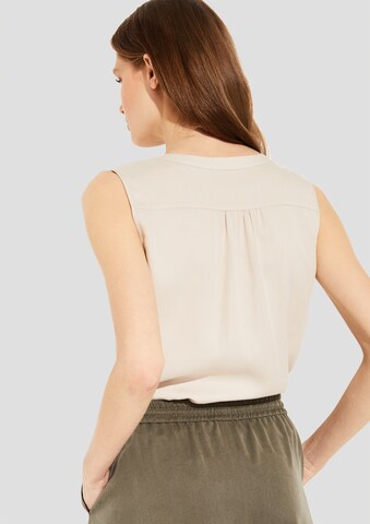 COMMA Slimfit Bluse in Beige