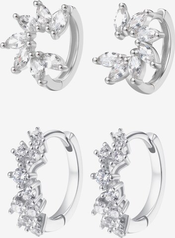Parure de bijoux 'Glitter Duo' Hey Happiness en argent : devant