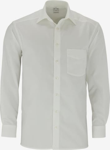 OLYMP Button Up Shirt in White: front