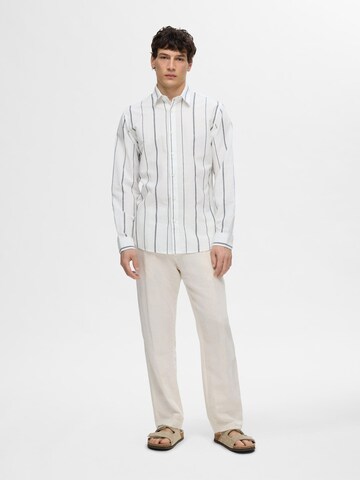 Coupe slim Chemise SELECTED HOMME en beige