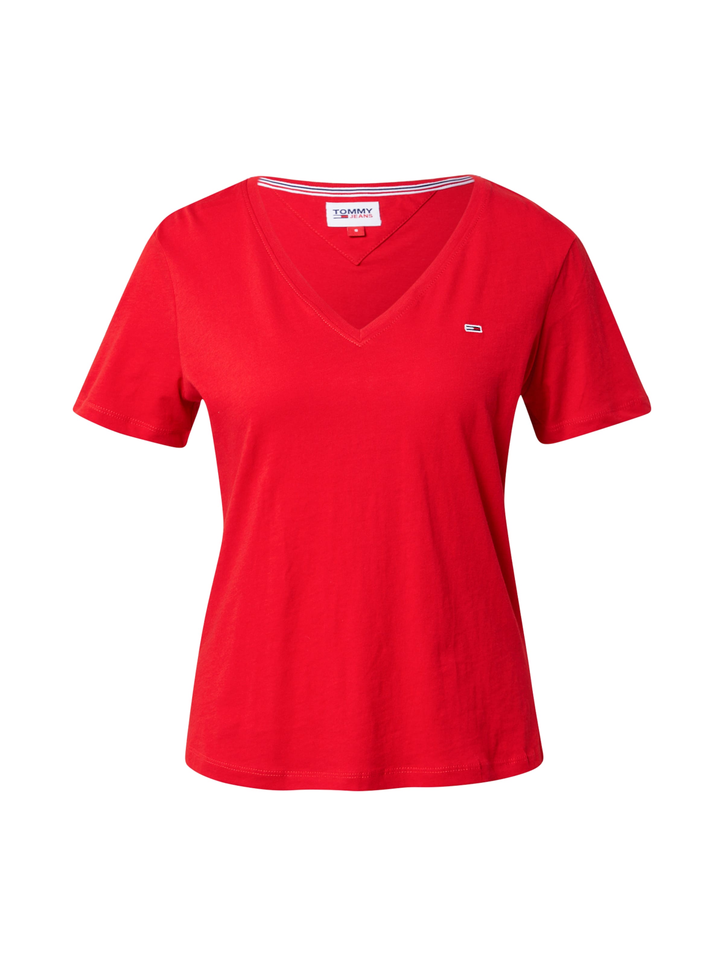 Tommy Jeans Tričko – červená: přední strana