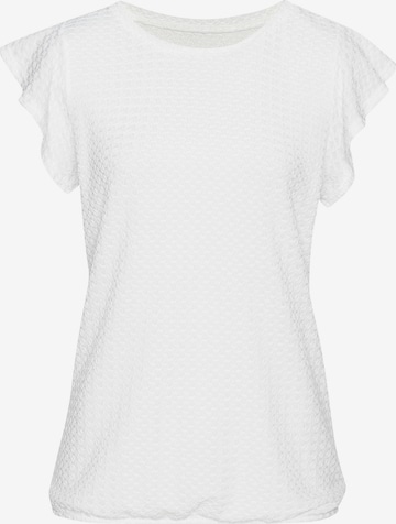 LASCANA T-Shirt in Weiß: Vorderseite