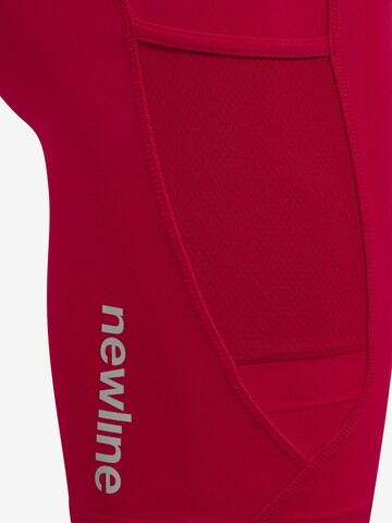 Skinny Pantalon de sport Newline en rouge