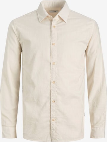 Coupe slim Chemise Jack & Jones Plus en blanc : devant