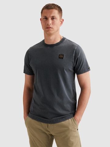 PME Legend T-shirt 'T-shirt in a cotton blend with garment-dye wash' i blå: framsida