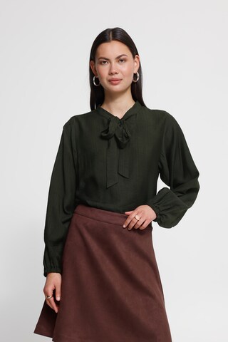 ICHI Bluse in Braun: Vorderseite