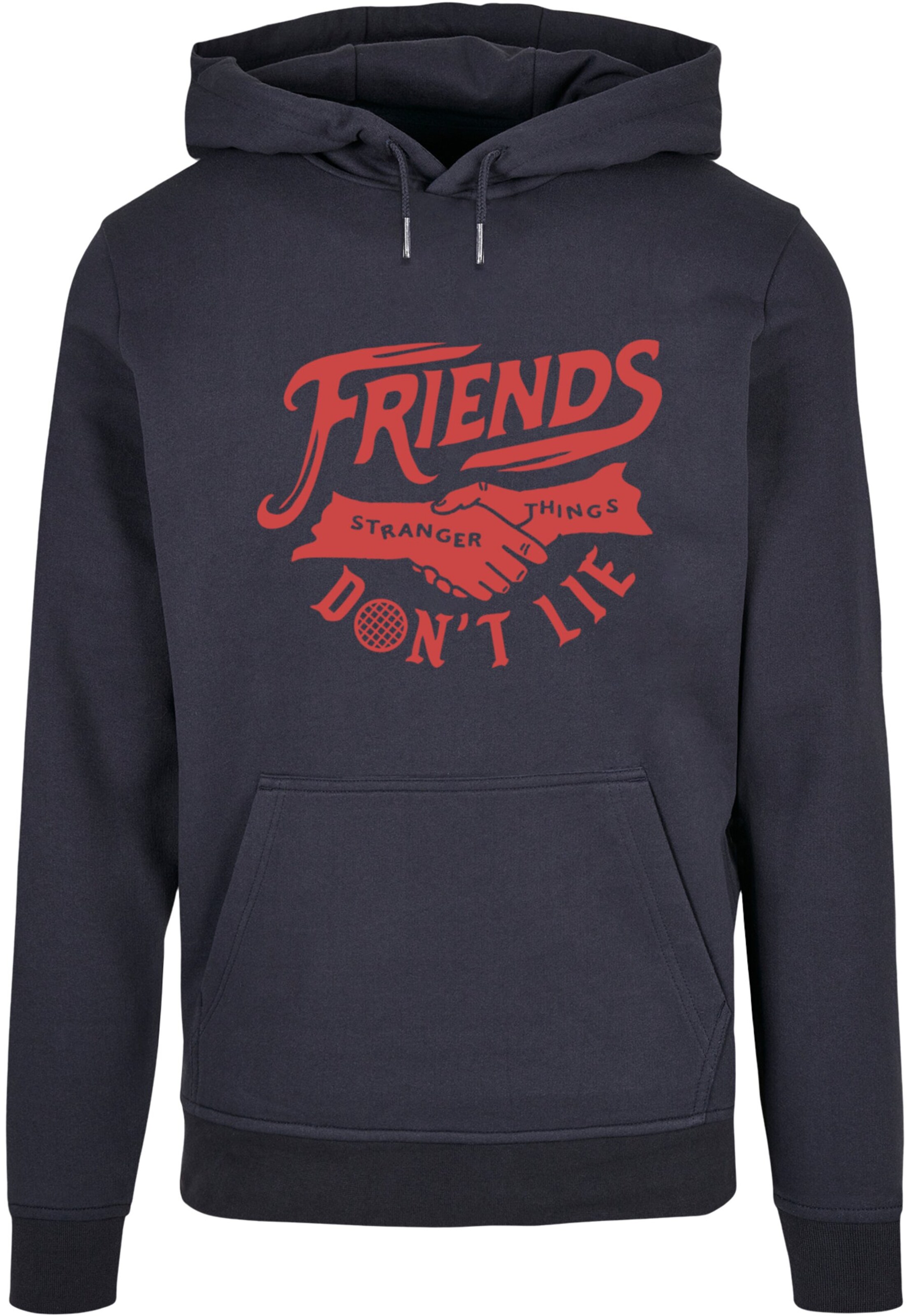 ABSOLUTE CULT Sweatshirt 'Stranger Things - Friends Dont Lie' in Blue: front