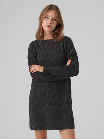 VERO MODA Knit dress 'DOFFY' in Black: front