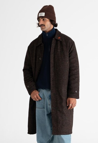 Cappotto di mezza stagione 'Herringbone' di Prohibited in marrone: frontale