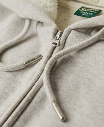 Superdry Sweat jacket 'Essential' in Grey