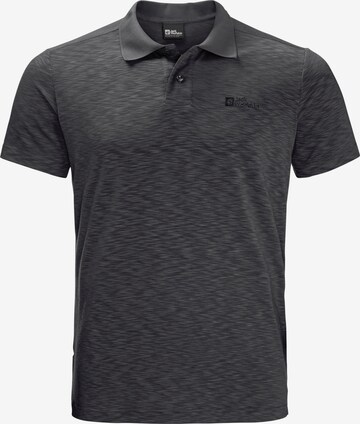 JACK WOLFSKIN Performance Shirt 'TRAVEL' in Black: front