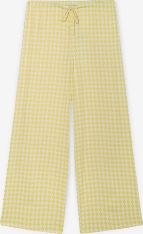 Wide Leg Pantalon Trussardi en jaune : devant