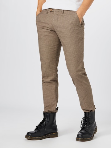 Regular Pantalon 'Kill' DRYKORN en marron : devant