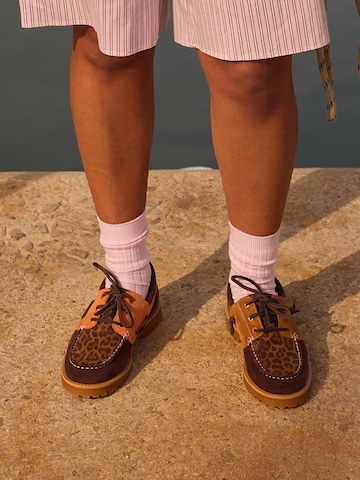 Caval Mocassins in Bruin: voorkant