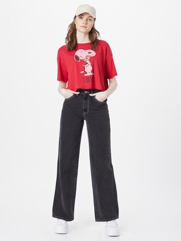 American Eagle Shirt 'LOVE SNOOPY' in Red