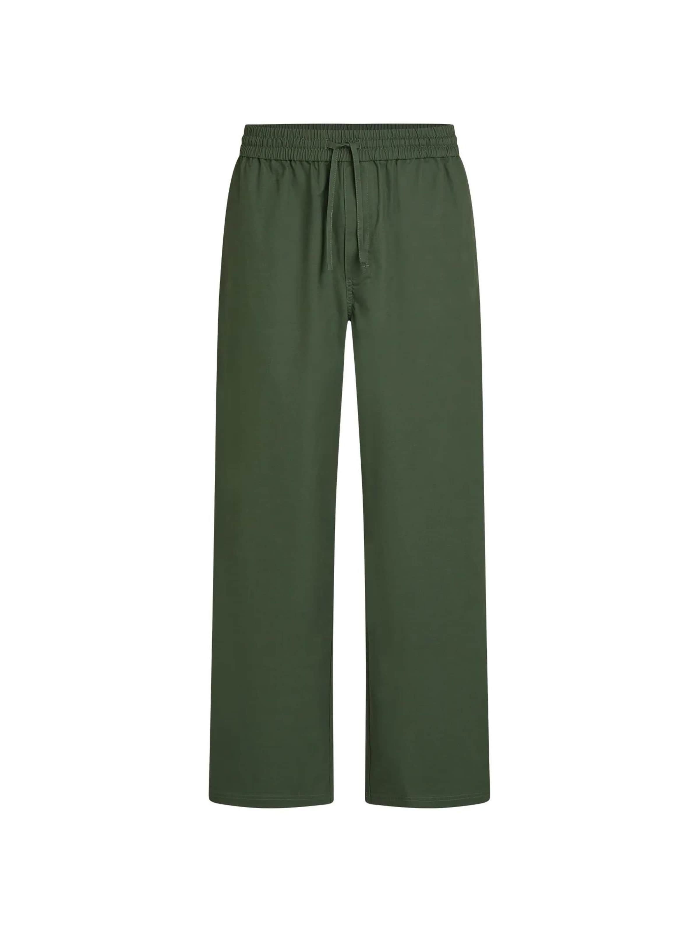 zaļš KARL LAGERFELD JEANS Vaļīgs piegriezums Bikses: no priekšpuses