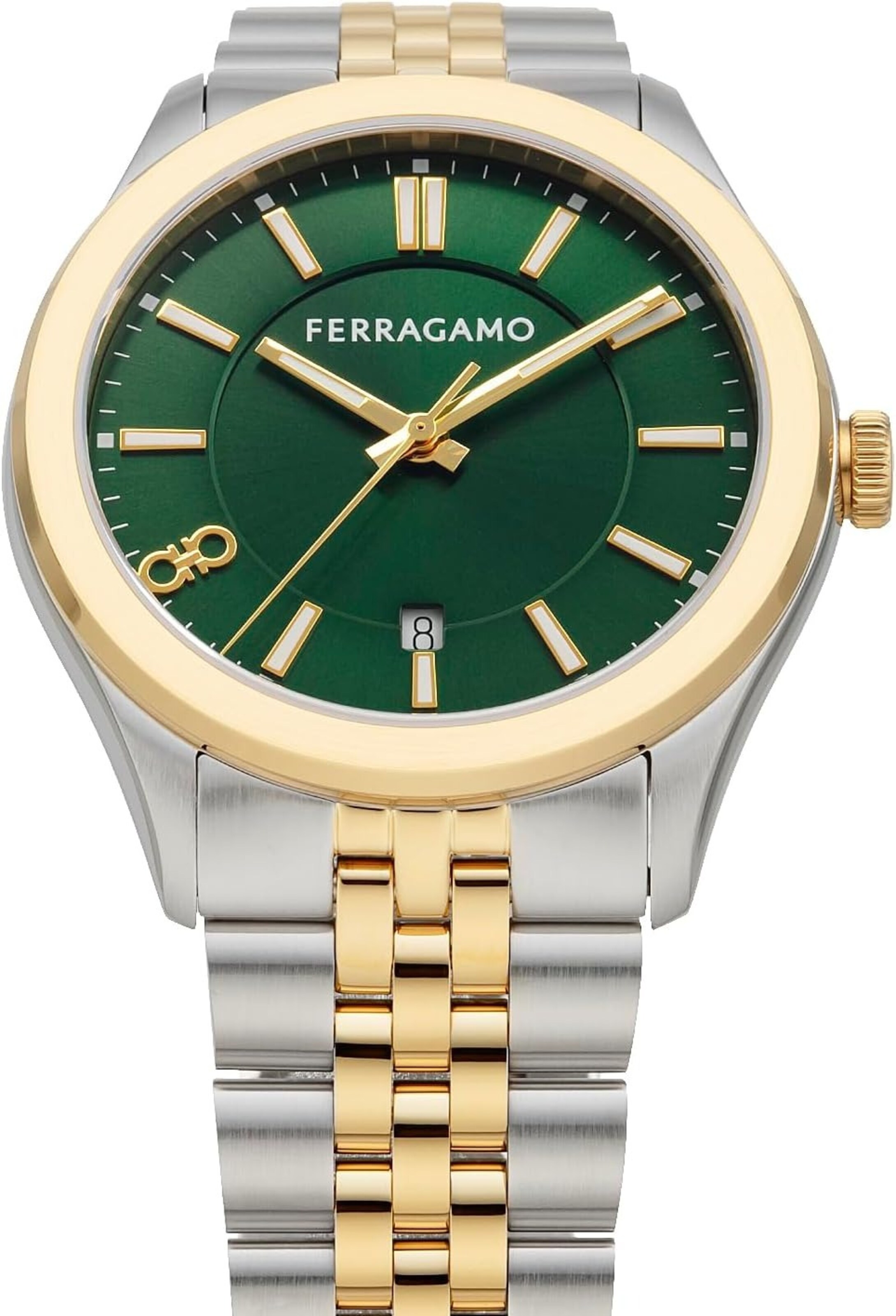Salvatore Ferragamo Analoog horloge 'New Gent' in Zilver
