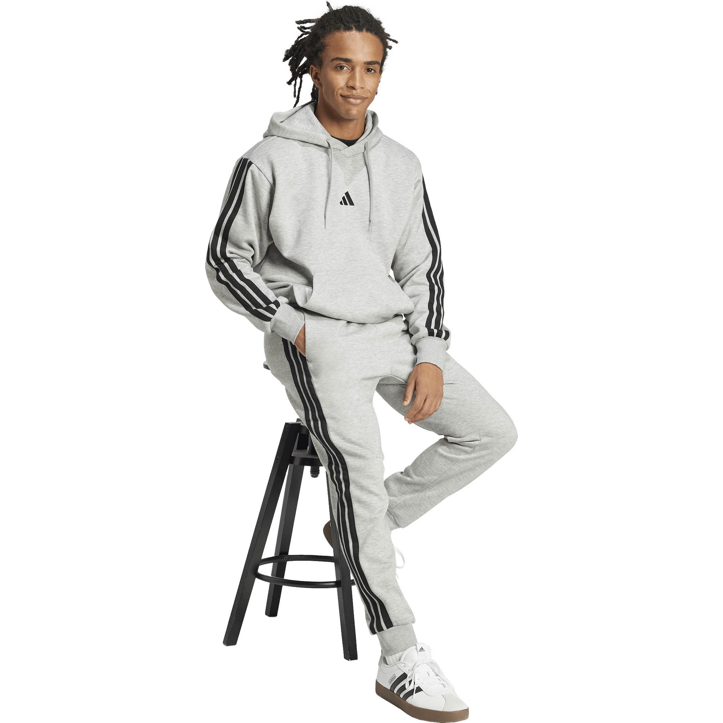 ADIDAS SPORTSWEAR Zúžený strih Športové nohavice - Sivá
