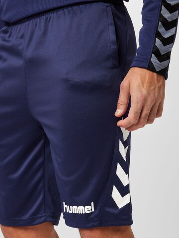 Hummel Regular Sportbroek in Blauw