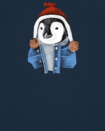 Watapparel Shirt ' Pinguin ' in Blauw