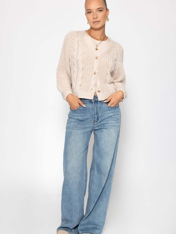 SASSYCLASSY Oversized Cardigan in Beige