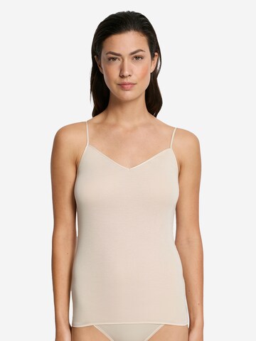 Hanro Undershirt 'Cotton Seamless' in Beige: front
