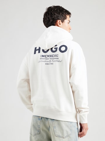 Sweat-shirt 'Nazardo' HUGO en blanc : devant