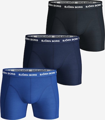 BJÖRN BORG Boxershorts 'Solid' in Blauw: voorkant