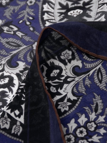 MayTree Schal 'Seidentuch mit Baumwolle' in Blau