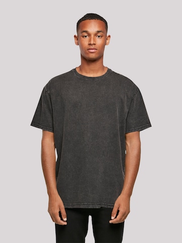 F4NT4STIC Shirt 'Drache' in Black: front