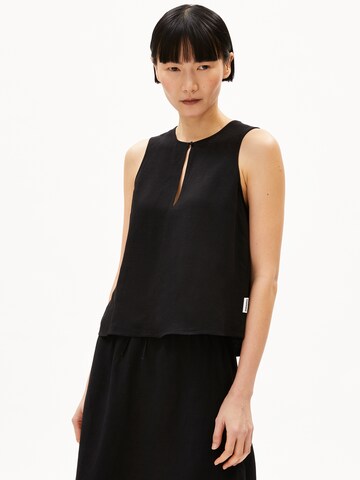 ARMEDANGELS Blouse in Zwart: voorkant