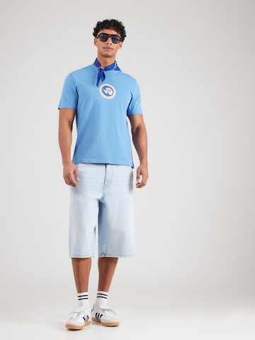 Tricou 'PHOS' de la NAPAPIJRI pe albastru