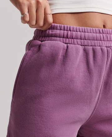 Superdry Regular Pants in Purple