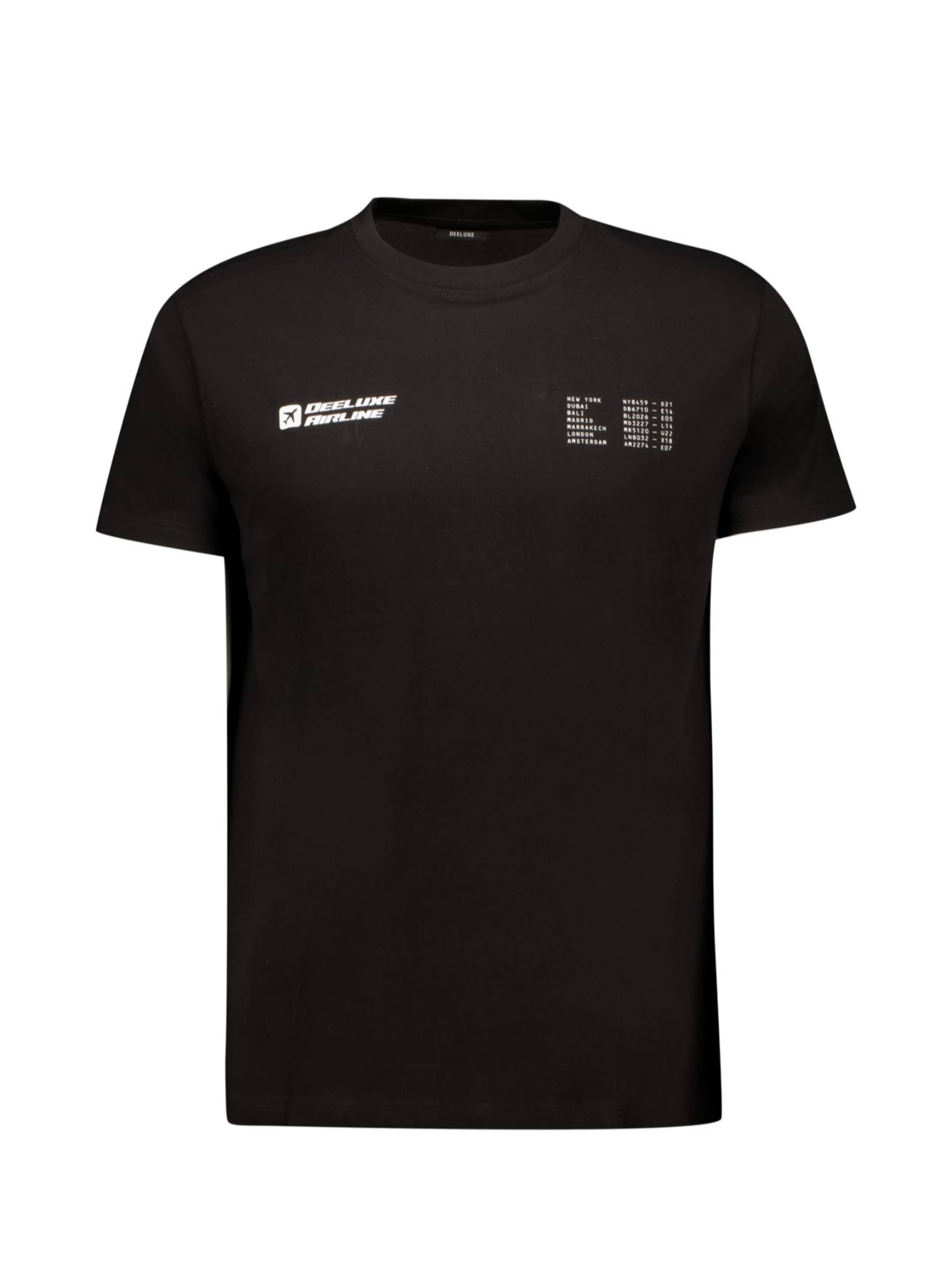 T-Shirt Deeluxe en noir : devant