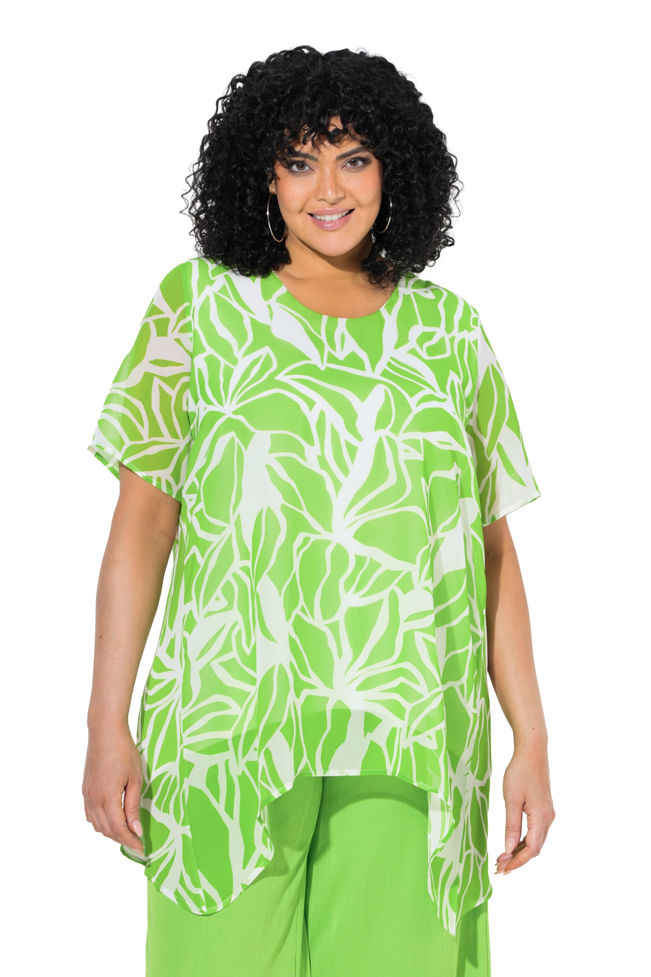 Ulla Popken Tuniek in Groen: voorkant