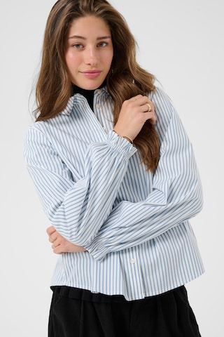 Cream Shirt in Blue